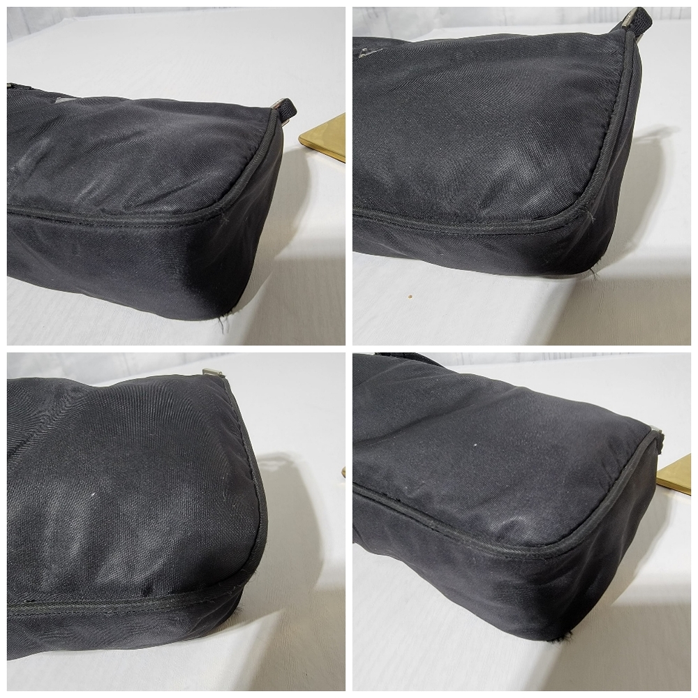 PRADA Tessuto Pochette Accessory Shoulder Bag Black - Picture 14 of 15